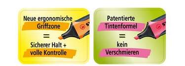 Premium-Textmarker - STABILO BOSS EXECUTIVE - 4er Pack - grün, pink, orange, gelb - 1
