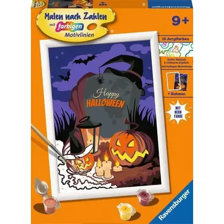 Ravensburger CreArt Halloween Mood - Malen nach Zahlen für Kinder ab 9 Jahren - 0