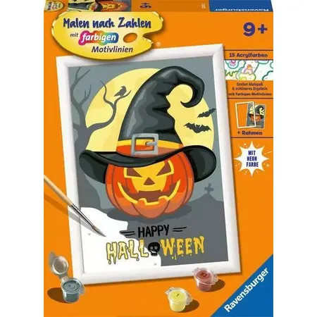 Ravensburger CreArt Happy Halloween - Malen nach Zahlen für Kinder ab 9 Jahren - 0