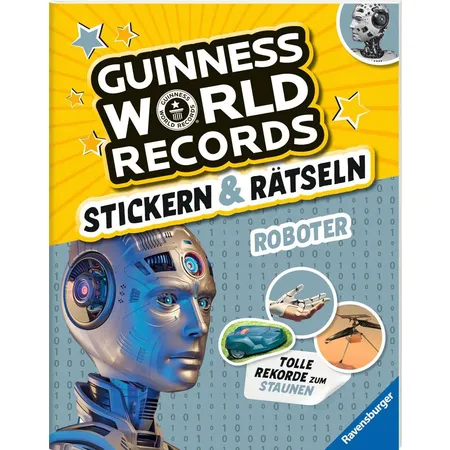 Ravensburger Guinness World Records: Stickern & Rätseln – Roboter
