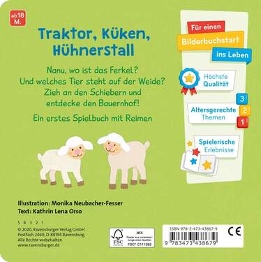 Pappbilderbuch 'Hoppala, Wer Ist Denn Da? Auf Dem Bauernhof' Für Kleinkinder