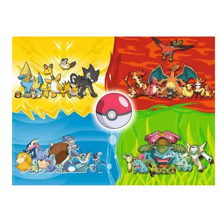 Ravensburger Kinderpuzzle ab 7 Jahren - Pokémon Typen - 150 Teile - 1