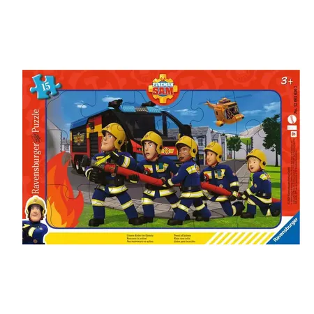 Ravensburger Kinderpuzzle-Feuerwehrmann Sam, 15 Teile - 0