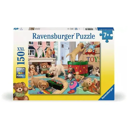 Ravensburger Kinderpuzzle Verspielte Welpen, 150 Teile - 0