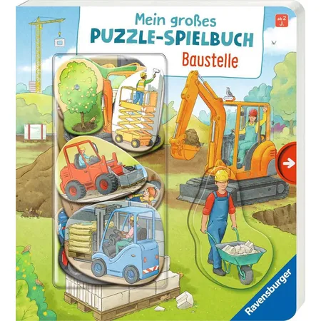 Ravensburger Mein großes Puzzle-Spielbuch: Baustelle - 0