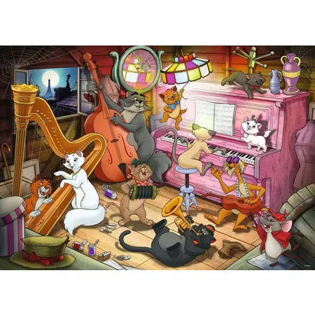 Disney: Puzzle 1000 Ravensburger - Aristocats, Teile