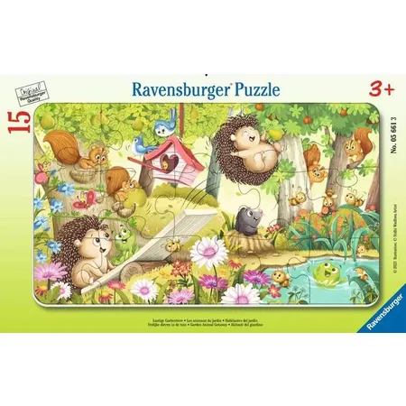 Ravensburger Puzzle - Lustige Gartentiere, 15 Teile - 0