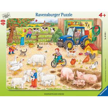 Ravensburger Puzzle Auf dem großen Bauernhof, 40 Teile - 0