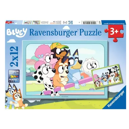 Ravensburger Spaß mit Bluey Kinderpuzzle ab 3 Jahren,12 Teile - 0