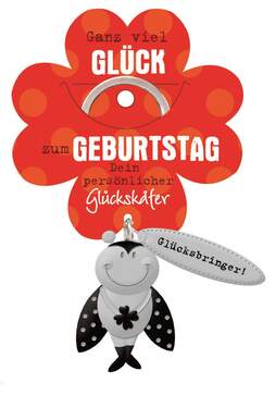 Glücksbringer Geschenk-Set - Kleeblatt Socken & Schlüsselanhänger Für Gute Laune