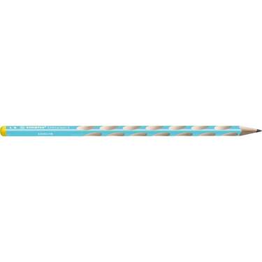 Schmaler Dreikant-Bleistift für Linkshänder - STABILO EASYgraph S in blau - 2er Pack - Härtegrad HB - 1