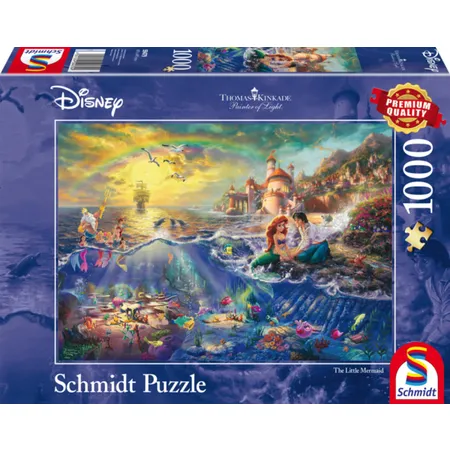 Schmidt Spiele Puzzle - Disney Kleine Meerjungfrau Arielle von T. Kinkade - 1