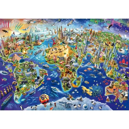 Schmidt Spiele Puzzle - Standard Entdecke unsere Welt, 1000 Teile - 1