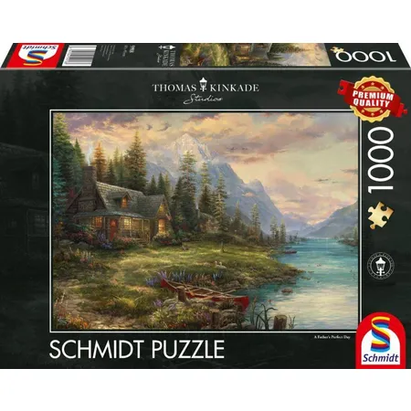 Schmidt Spiele Puzzle - Thomas Kinkade Ausflug Am Vatertag, 1000 Teile ...