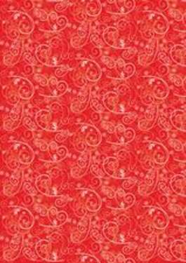 Seidenpapier 50x70cm 5 Bögen rot mit weißem Muster