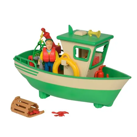 Simba Feuerwehrmann Sam Charlies Fischerboot mit Figur - 1