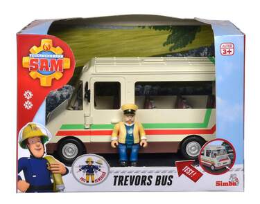 Simba Feuerwehrmann Sam Trevors Bus mit Figur - 0