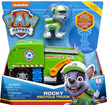 Spin Master Paw Patrol - Recycling Fahrzeug mit Rocky Figur - 0