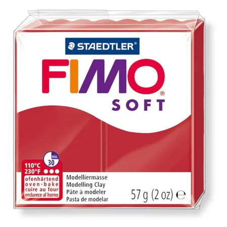 STAEDTLER®  FIMO® soft Modelliermasse Weihnachtsrot - 0