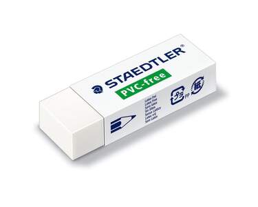 STAEDTLER® 525 B20 Radierer PVC-frei, 23 x 13 x 65 mm, weiß - 0
