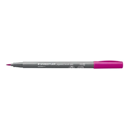 STAEDTLER® pigment brush pen 371 - rotlila - 0