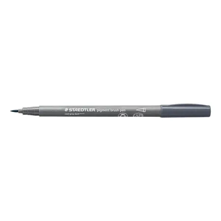 STAEDTLER® pigment brush pen 371 - kaltgrau dunkel - 0