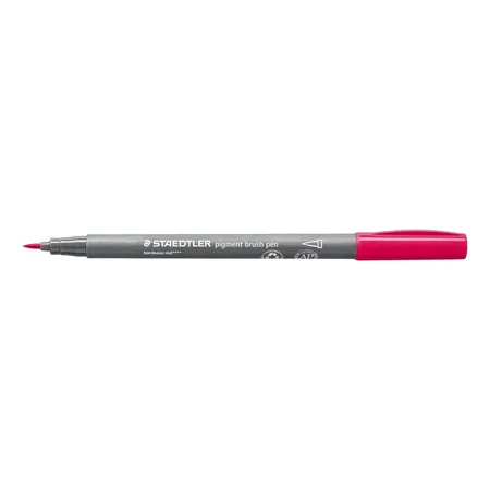 STAEDTLER® pigment brush pen 371 - bordeauxrot - 0