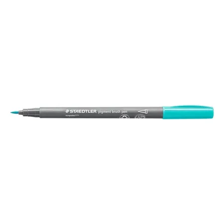 STAEDTLER® pigment brush pen 371 - türkis - 0