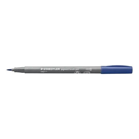STAEDTLER® pigment brush pen 371 - indigo blau - 0