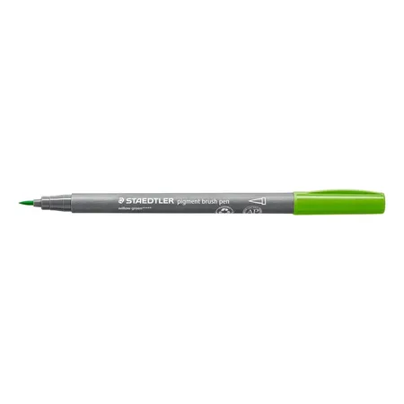STAEDTLER® pigment brush pen 371 - gelbgrün - 0