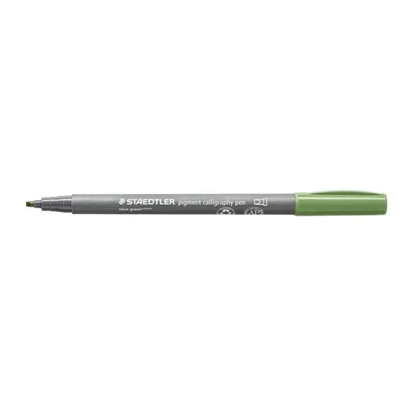 STAEDTLER® pigment calligraphy pen 375 - olivgrün - 0