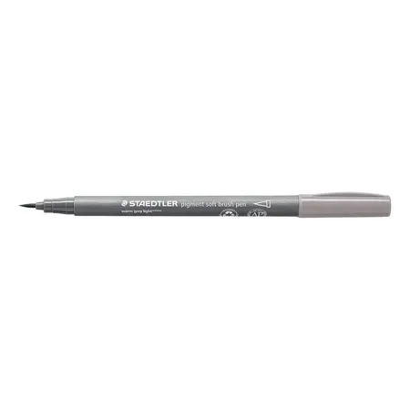 STAEDTLER® pigment soft brush pen 372 - warmgrau hell - 0