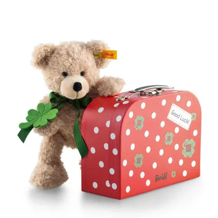 Steiff Fynn Teddybär im Koffer, 24 cm - 0