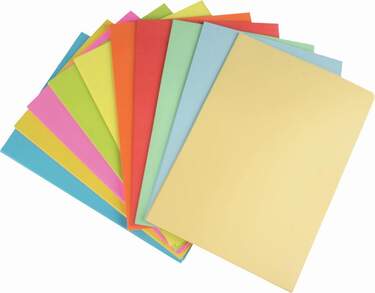 Stylex farbiges Druckerpapier 100 Blatt in 10 verschiedenen pastell neon-intensiv Farben - 0