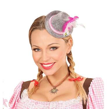 WIDMANN Mini-Krone Mit Haarband – Glänzend, Rosa, Perfekt Für Kostüme & Kinderpartys