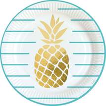 Produktbild amscan 8 Teller Pineapple Vibes 23 cm
