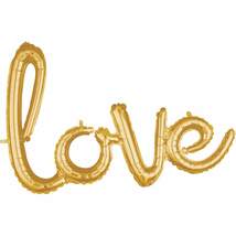 Produktbild amscan Folienballon Wort "Love", gold