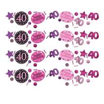 amscan Konfetti Sparkling Celebration 40 Pink, 34 g - 0