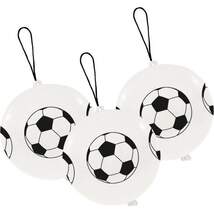 Produktbild amscan Latexballons Punch Balls Fußball 3 Stück