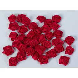 Amsinck & Sell Rosenblüten aus Polyester, rot, 36 Stück - 0