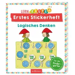 ars Edition Lernraupe – Erstes Stickerheft – Logisches Denken - 0