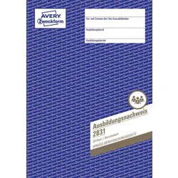 Avery Zweckform 2831 Ausbildungsnachweis, in Heftform, A4, 28 Blatt - 1