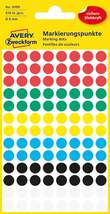 Produktbild Avery Zweckform 3090 Markierungspunkte Ø 8 mm, 4 Bogen/416 Etiketten, mehrfarbig
