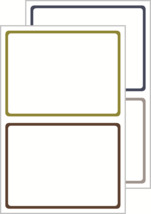 Avery Zweckform 62009 Haushaltsetiketten, weiß, 97 x 73 mm, 5 Bogen/10 Etiketten, 4 Farben pro Packung - 2