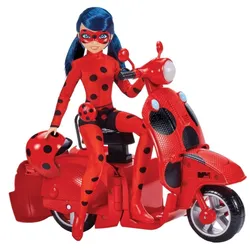 Produktbild Bandai Miraculous Ladybug Scooter mit Ladybug Puppe (26 cm)