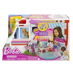Produktbild Barbie 2-in-1 Krankenwagen Spielset (mit Licht & Geräuschen)