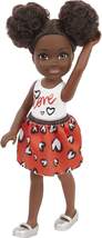 Barbie Chelsea Doll / Puppe schwarze Haare und "Love" T-Shirt - 0