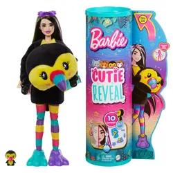 Produktbild Barbie Cutie Reveal Dschungel Serie Puppe - Tukan
