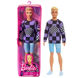 Barbie Ken Fashionistas Puppe im karierten Pullover - 0