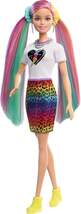 Barbie Leoparden Regenbogen-Haar Puppe mit Farbwechseleffekt, 16 Zubehörteilen - 2